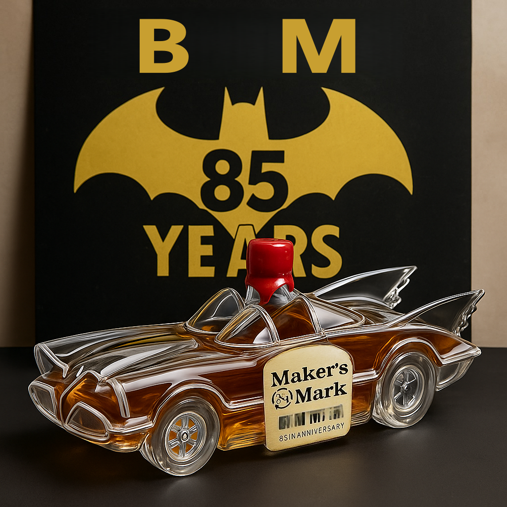 Batman 85th Anniversary Whiskey Bottle