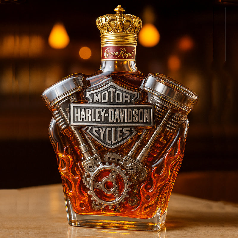 Harley-Davidson Engine Whiskey Bottle