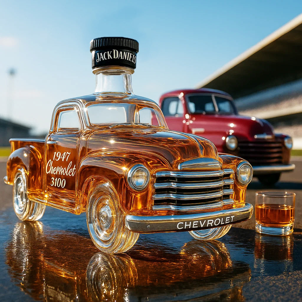 1947 Chevrolet 3100 pickup truck commemorative whiskey bottle