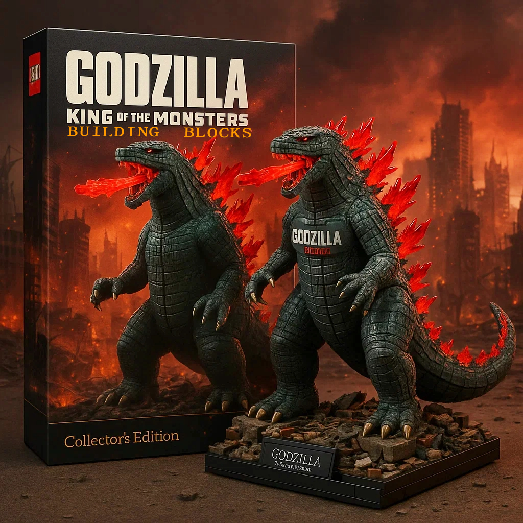 š„Limited EditionšGodzilla King of the Monsters Building Blocks