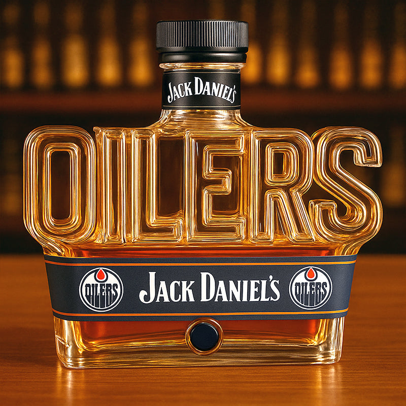Edmonton Oilmen Whisky Bottles