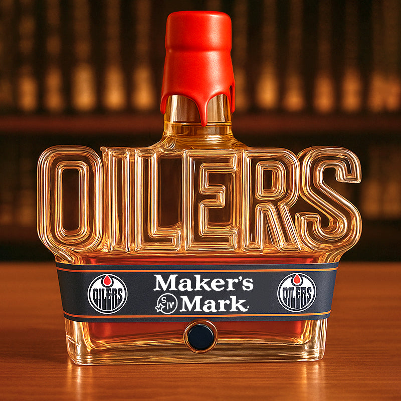 Edmonton Oilmen Whisky Bottles
