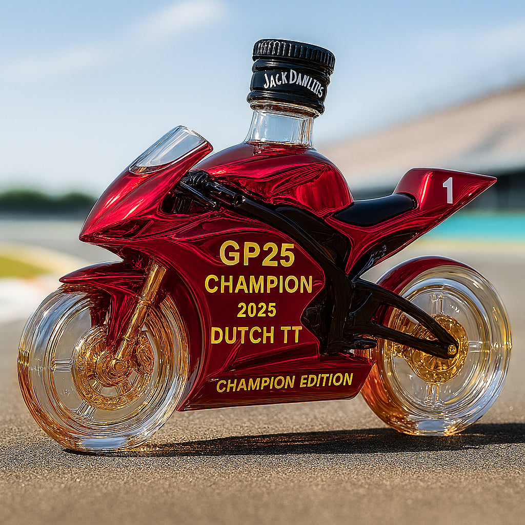 GP25 Champion Moto Whiskey Bottle – Dutch TT Edition