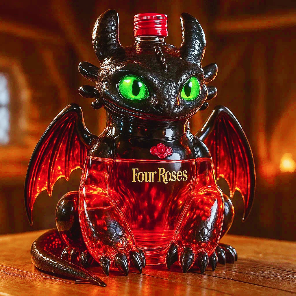 Toothless Collector's Limited-Edition Whiskey Bottle