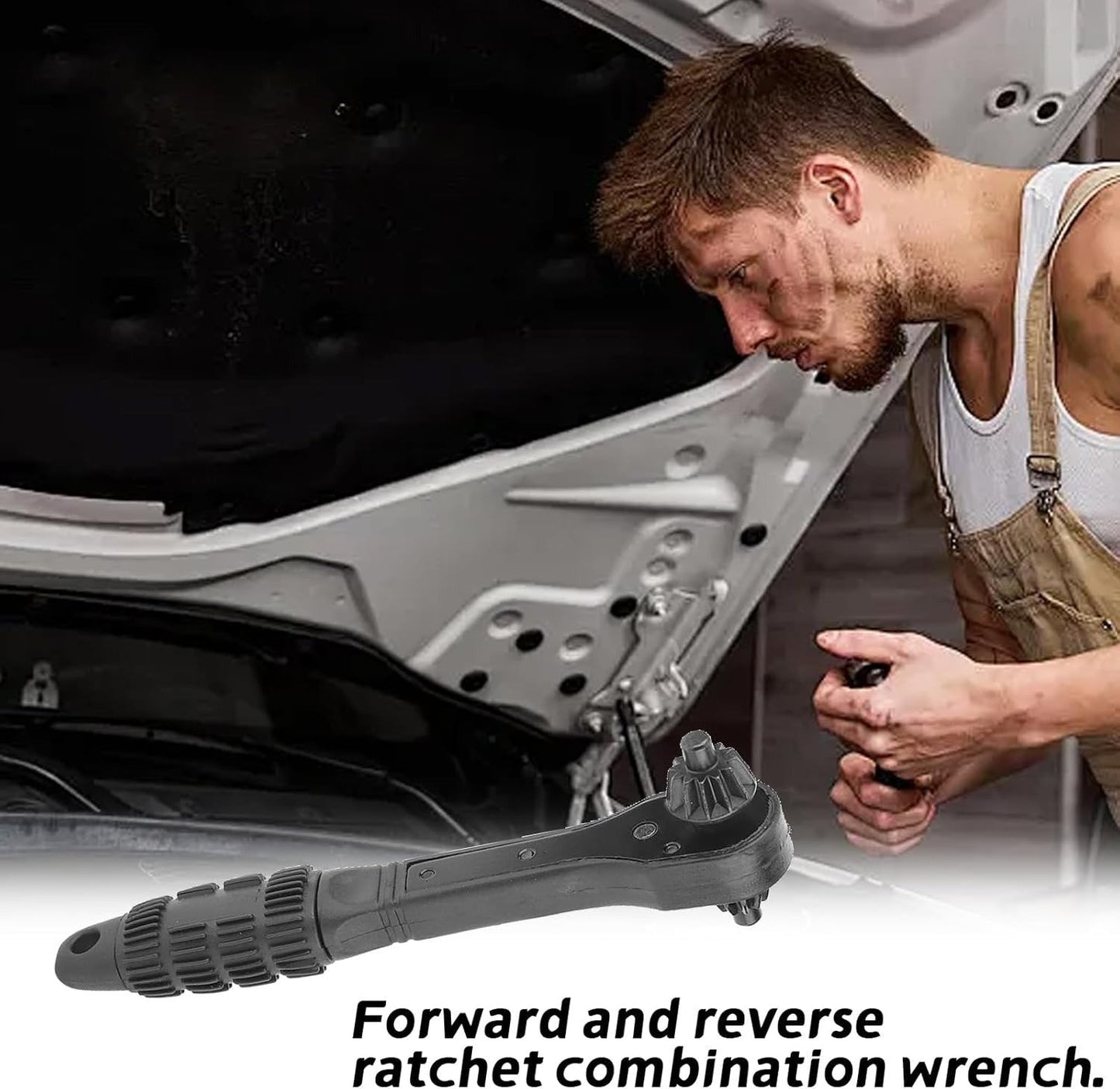 🎁Hot Sales Promotion 49% OFF🔥4pcs iron drill wrench, upgraded second generation, exchange head key, fast gear with 3 gears