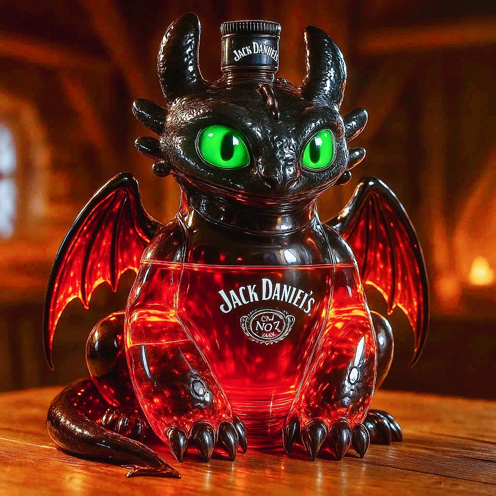 Toothless Collector's Limited-Edition Whiskey Bottle