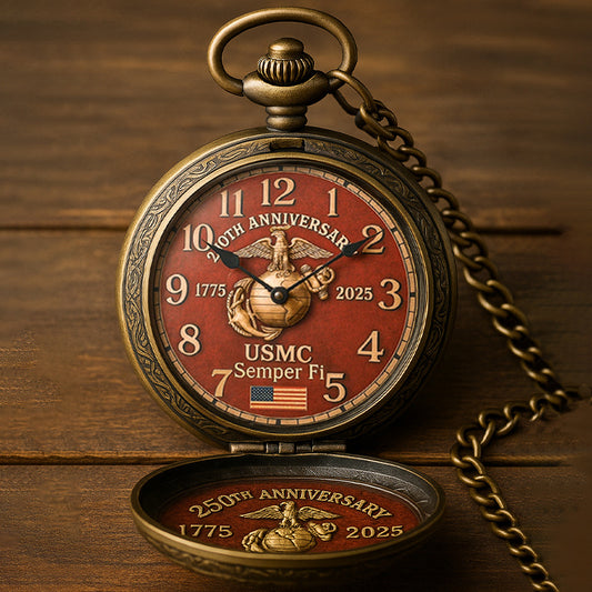 U.S. Marine Corps Vintage Pocket Watch - 🔥Limited Edition