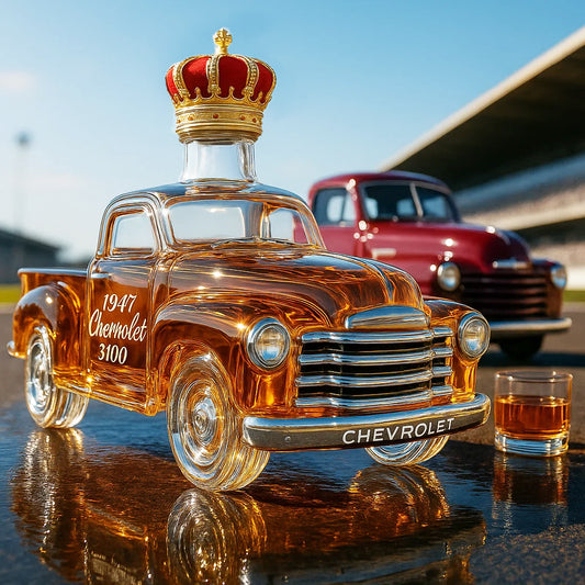 1947 Chevrolet 3100 pickup truck commemorative whiskey bottle