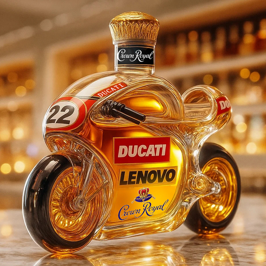 MotoGP Ducati Teams Motorcycle Whisky Bottle