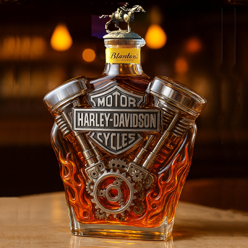 Harley-Davidson Engine Whiskey Bottle
