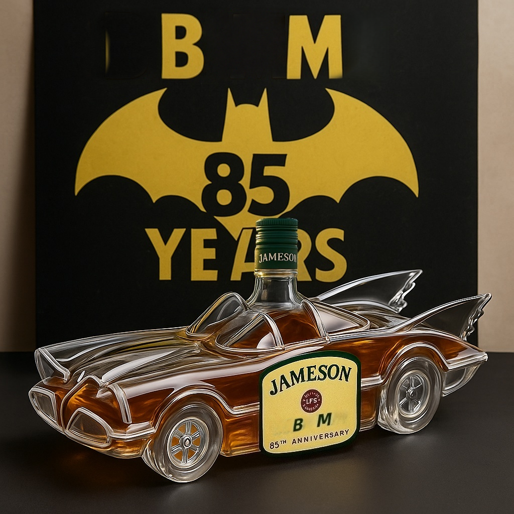 Batman 85th Anniversary Whiskey Bottle