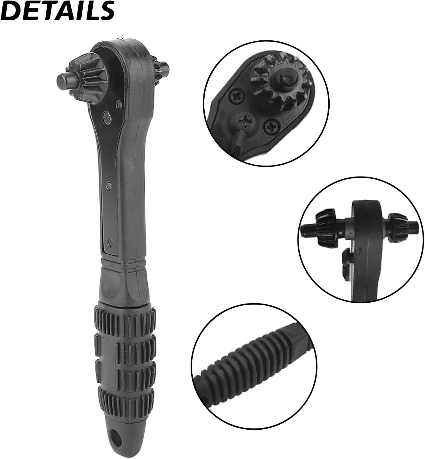 🎁Hot Sales Promotion 49% OFF🔥4pcs iron drill wrench, upgraded second generation, exchange head key, fast gear with 3 gears