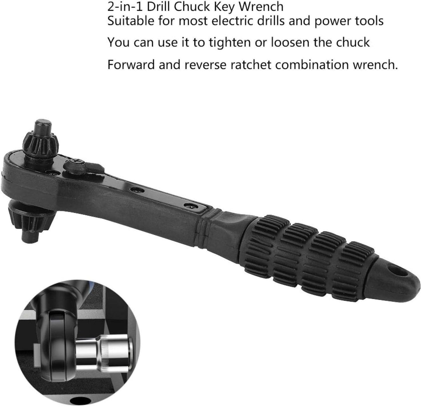 🎁Hot Sales Promotion 49% OFF🔥4pcs iron drill wrench, upgraded second generation, exchange head key, fast gear with 3 gears