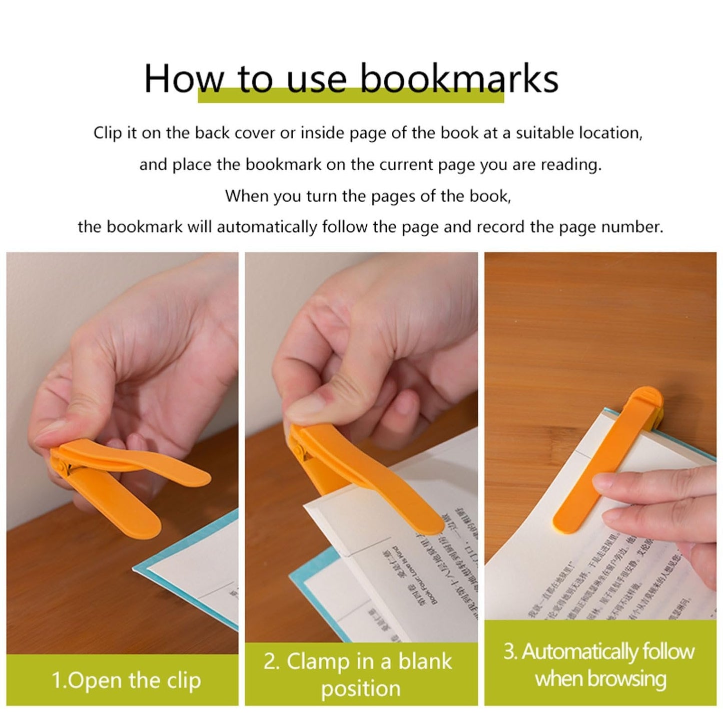 📑Strong Adsorption Ready To Read Silicone Bookmarks